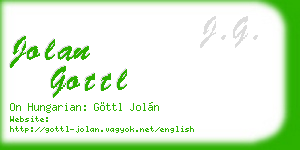 jolan gottl business card